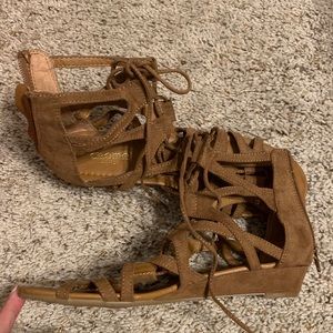 VGUC strappy sandals.